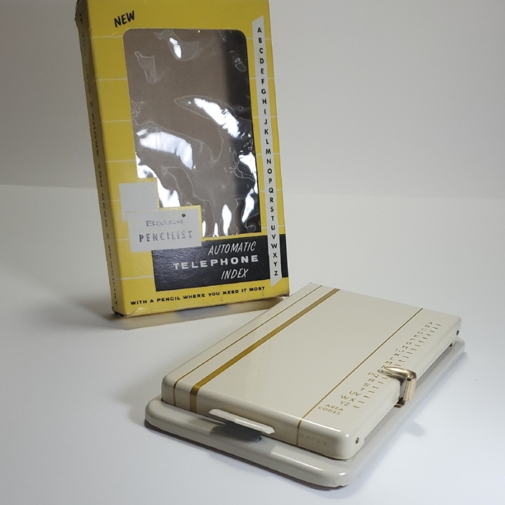 Vintage Bates Phone Index